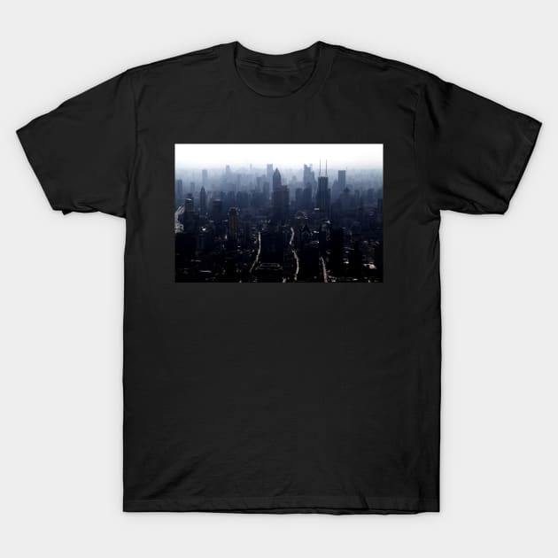 Shanghai Skyline T-Shirt by jomaot